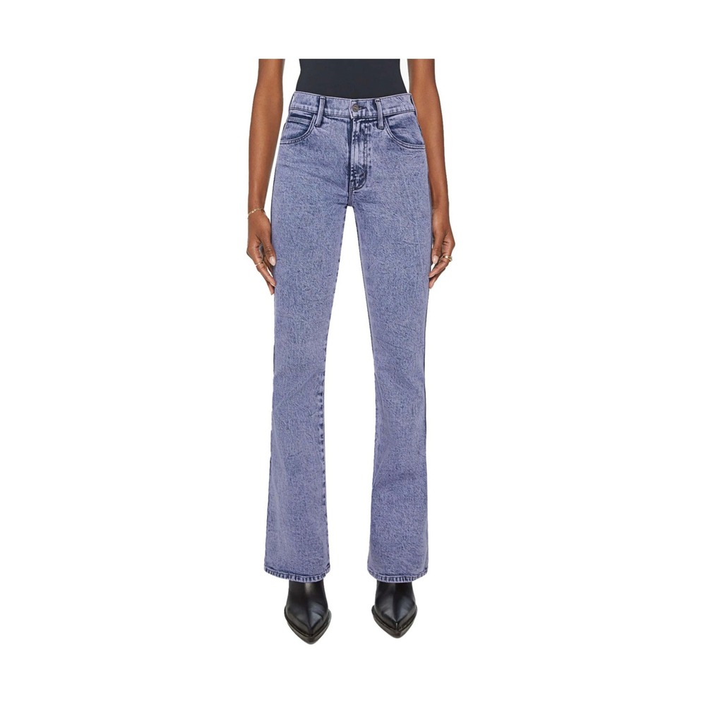 Mother The Desperado Heel Jeans Acid Trip Purple Wash High Rise Bootcut 29
